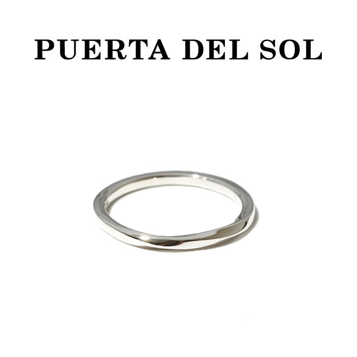 プエルタデルソル 指輪 メンズ PUERTA DEL SOL プエルタデルソル Mobius Strip Narrow Ring SILVER メビウスストリップ ナロー リング シルバー