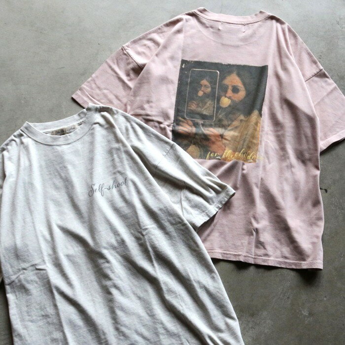 樂天商城 - レミレリーフ Tシャツ REMI RELIEF 男性 セルフショット プリント ビッグ Tシャツ HARD SP加工20/天竺BIGサイズT(Self shot L) 2色展開 2026年春夏新作