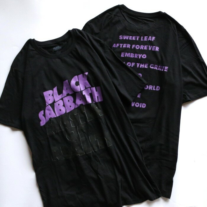 バンドT ロックT 通販 Tシャツ メンズ レディース ブラック・サバス マスター・オブ・リアリティ Black Sabbath MASTER OF REALITY ブラック Black 2023春夏新作