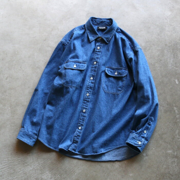 ロットワイラー シャツ ROTTWEILER R9 ウォッシュド デニム シャツ R9 WASHED DENIM SHIRT インディゴ INDIGO 2025秋冬新作