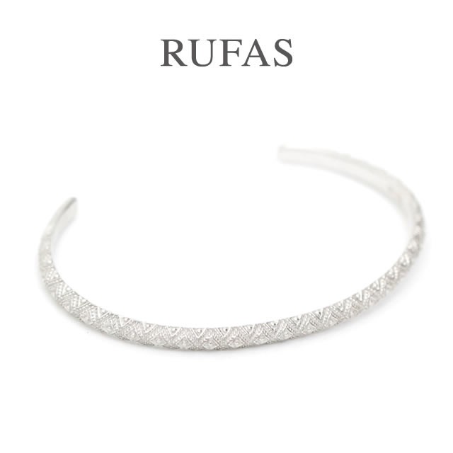 RUFAS ルーファス,バングル BANGLE　ナローバングル シルバー ロジウムコーティング Silver　メンズ レディース　ユニセックス正規取扱い　通販