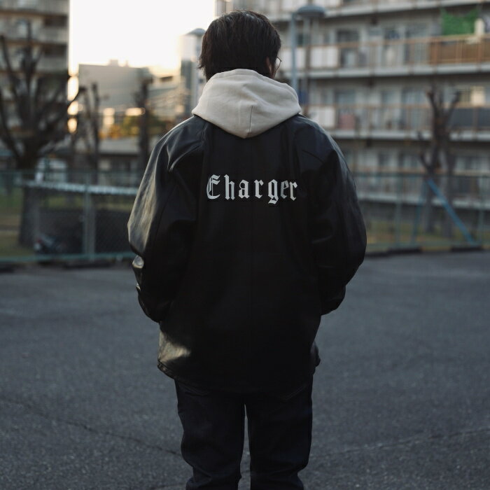 CHARGER 別注 ジャケット Schott オリジナル ロゴ レザージャケット ブルゾン Original Leather Jacket ブラック BLACK 2022秋冬新作