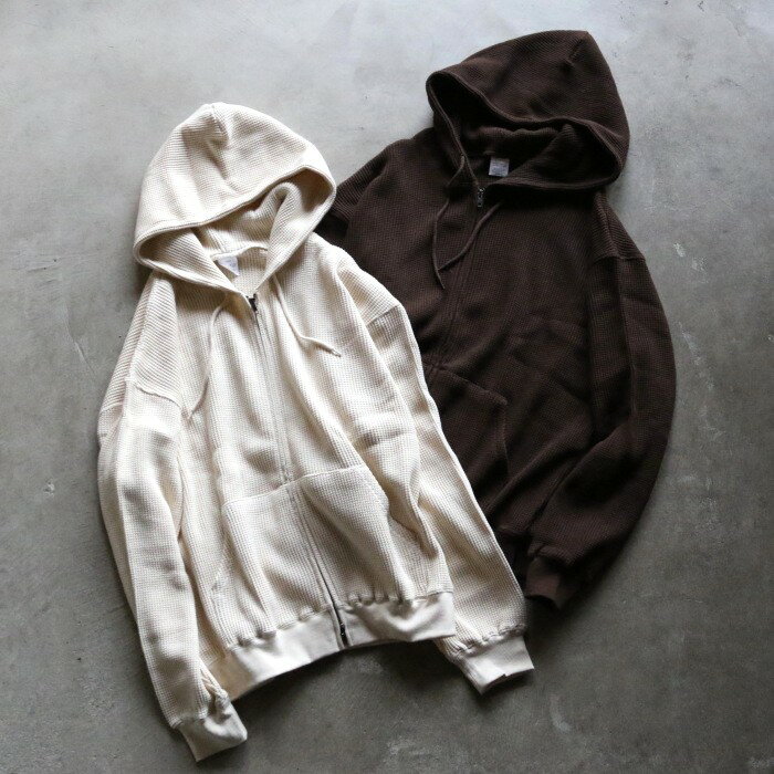 SEABEES パーカー ユニセックス シービーズ ヘビー ウェイト サーマル フルジップ フーディー Heavy weight thermal Full zip hoodie 2色展開 2025秋冬新作