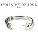 SYMPATHY OF SOUL Style レディース シンパシーオブソウル スタイル Shooting Star Bangle SILVER シューティングスター バングル シルバー 