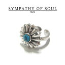 SYMPATHY OF SOUL Style@fB[X@VpV[Iu\E@X^C@HM Ring Turquoise Concho SILVER ^[RCYR`@O yKi ʔ́z