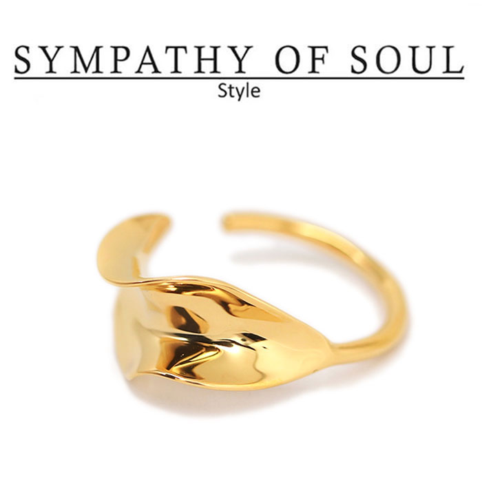 樂天商城 - シンパシーオブソウル スタイル レディース SYMPATHY OF SOUL Style フラッターリング ブラス ゴールドコーティング Flutter Ring BRASS GOLD【正規商品 公式通販】