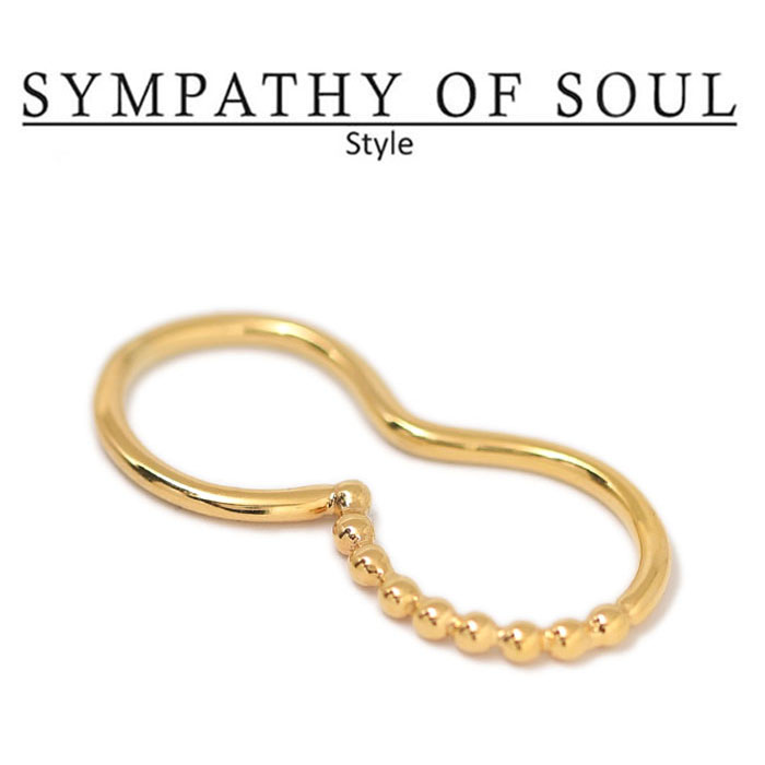 楽天Shafterシンパシーオブソウル スタイル レディース SYMPATHY OF SOUL Style バブルコンビネーションリング ブラス ゴールド Bubble Combination Ring BRASS GOLD【正規商品 公式通販】