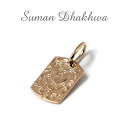 スーマンダックワ ペンダント Suman Dhakhwa ロータス カーブド ドッグタグ ペンダント K10イエローゴールド Lotus Carved Dog Tag K10YG