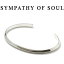 ѥ֥ ƥåեХ󥰥 С ֥쥹å SYMPATHY OF SOUL Stiff Bangle Silver Ρ