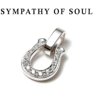 シンパシーオブソウル SYMPATHY OF SOUL ホースシュー ネックレス シルバー ジルコニア Horseshoe Amulet w/Clear CZ Silver【正規商品 公式通販】