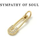 VpV[Iu\E y_g S[h Z[teB[s `[ SYMPATHY OF SOUL Safety Pin Charm K18Yellow Gold w/DiamondyKi ʔ́z