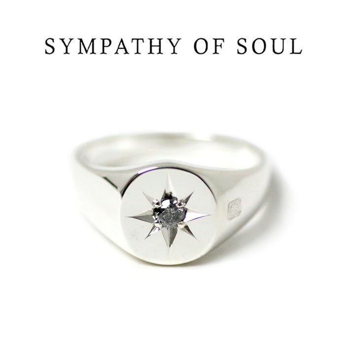 楽天Shafterシンパシーオブソウル ,Sympathy of Soul,Oval Signature Ring Silver w/Ash Diamond オーバルシグネチャーリング　 取扱い 通販 【正規商品 公式通販】