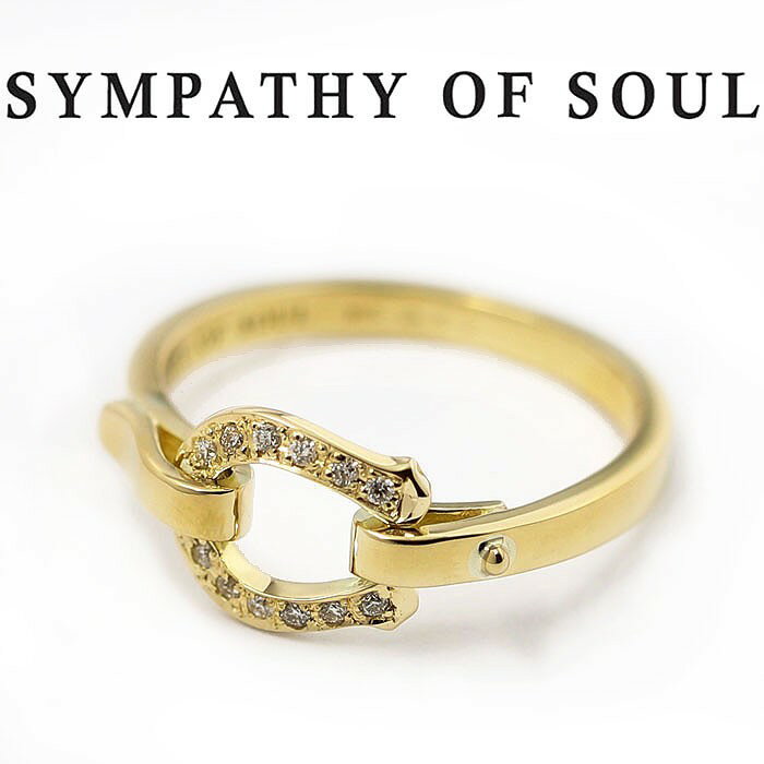 シンパシーオブソウル リング ゴールド ホースシュー 指輪 馬蹄 K18YG SYMPATHY OF SOUL Horseshoe Band Ring Small K18 Yellow Gold w/Diamond ホースシュー バンド リング K18YG w/ダイヤモンド【正規商品 公式通販】