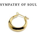 VpV[Iu\E sAX S[h [ t[v Y fB[X jZbNX K18 uh v[g  jp SYMPATHY OF SOUL Moon Hoop Pierce K18 Yellow Gold yKi ʔ́z