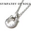 ֥ѥ֥ ͥå쥹 ۡ塼 ߥå С  SYMPATHY OF SOUL Horseshoe Amulet Silver x Silver Square Cable Chain 1.6mm Hook 󥻥å٤ 45cm 50cm  ڡ Ρۡפ򸫤