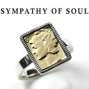 VpV[Iu\E O Vo[ ^J oeB[ wbh w Y fB[X jZbNX uh jp SYMPATHY OF SOUL Liberty Head Ring Silver BrassyKi ʔ́z