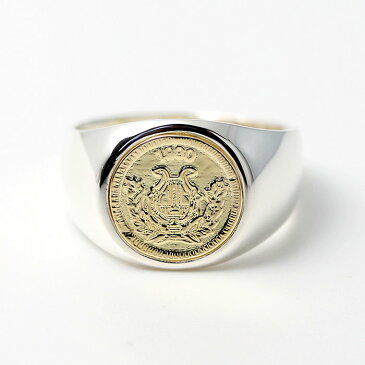 シンパシーオブソウル リング K18YG シルバー 硬貨 コイン クラシック 指輪 SYMPATHY OF SOUL Classic Coin Ring Good Luck Silver K18YG 男女兼用【正規商品 公式通販】