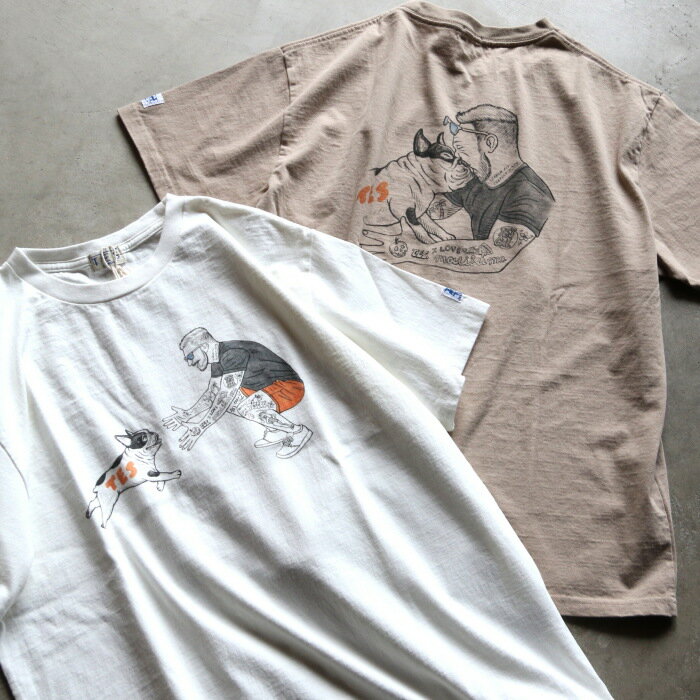 樂天商城 - テス トップス ユニセックス TES フレブル マリブスター 半袖 Tシャツ MALIBU STAR TEE ホワイト/ベージュ WHITE/BEIGE 2色展開 2026春夏新作