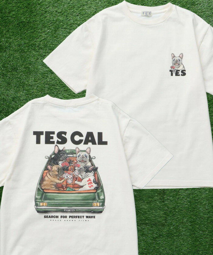 樂天商城 - テス トップス ユニセックス TES フレブル ジョーカー 半袖 Tシャツ JOKER TEE アイボリー/ミックスグレー IVORY/MIX GRAY 2色展開 2026春夏新作