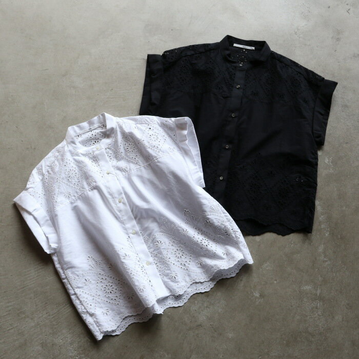 樂天商城 - ティッカ レディース トップス TICCA レース フレンチ シャツ Lace French Shirt ホワイト/ブラック White/Black 2色展開 2026春夏新作