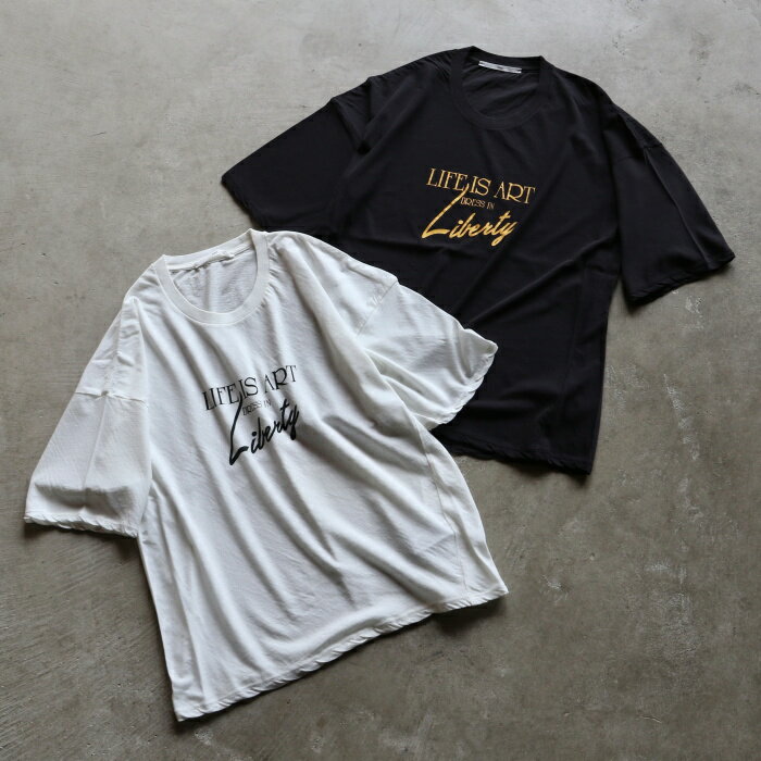 樂天商城 - ティッカ レディース トップス TICCA LIFE IS ART プリント 半袖 Tシャツ LIFE IS ART S/S Tee ホワイト/チャコールグレー 2色展開 2026春夏新作