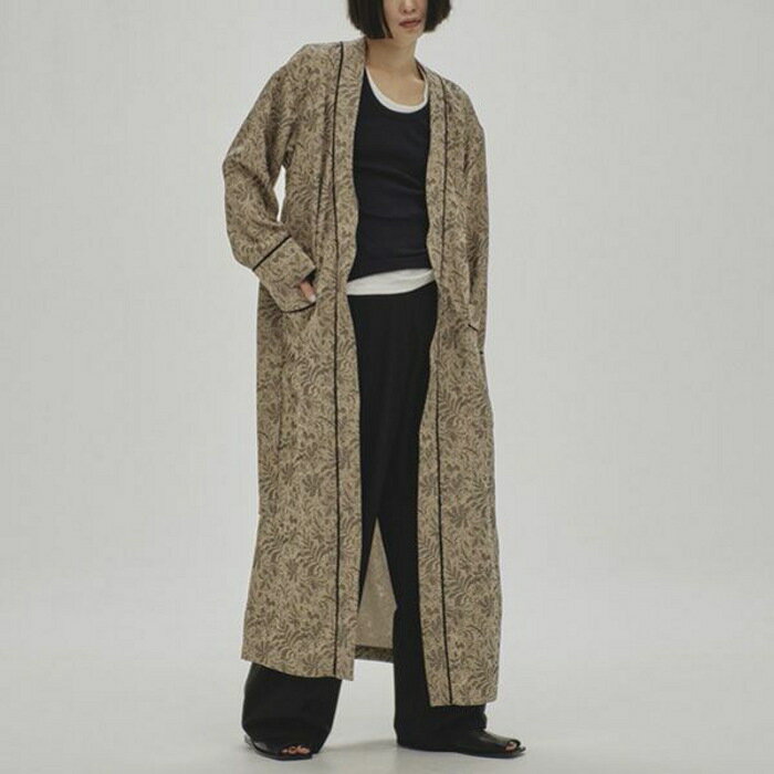 【先行予約】TODAYFUL ガウン 羽織 ブルゾン トゥデイフル ジャカード パイピング ガウン Jacquard Piping Gown ベージュ Beige 正規取り扱い店 2025春夏新作