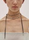 TODAYFUL ジュエリー トゥデイフル パール リボン チョーカー Pearl Ribbon Chokers ブラック/エクリュ Black/Ecru 2色...