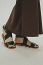 【先行予約】TODAYFUL シューズ サンダル トゥデイフル フラット ベルト サンダル Flat Belt Sandals エクリュ/ブラック Ecru/B...