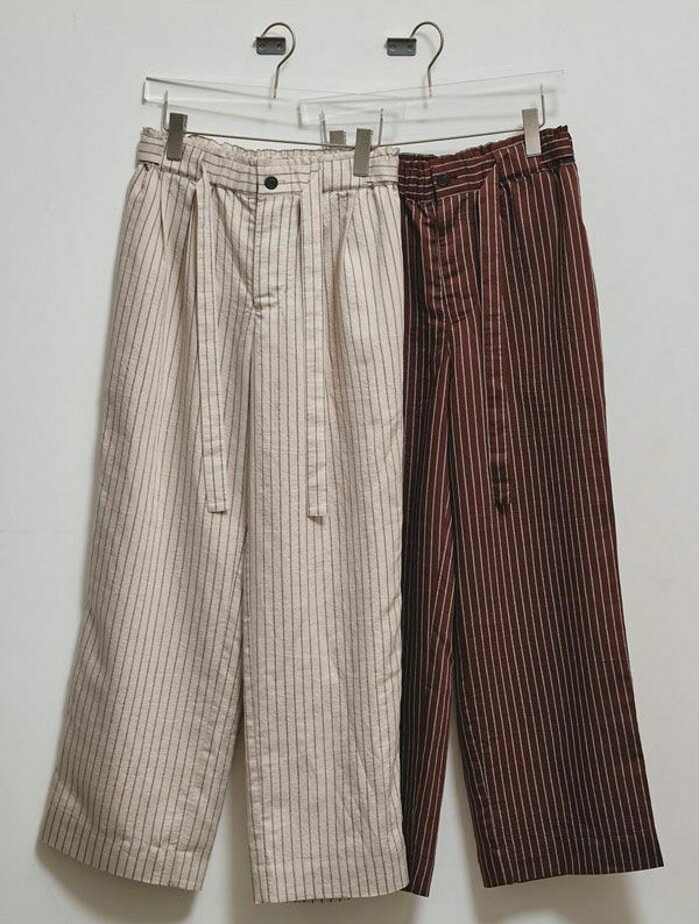 【大特価 1月31日20:00まで】TODAYFUL ボトムス トゥデイフル ストライプ イージー パンツ Stripe Easy Pants アイボリー/バーガンディー Ivory/Burgundy 2色展開 正規取り扱い店 2025秋冬新作