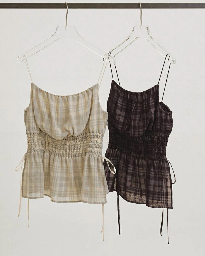 TODAYFUL  正規商品 トップス トゥデイフル チェック ジャカード キャミソール ミドル丈 Check Jacquard Camisole チョコ/セージ CHO/SAGE 2色展開 正規取り扱い店 2026春夏新作