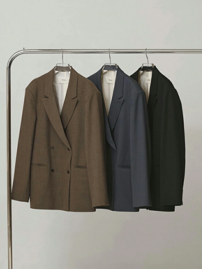 【先行予約】 TODAYFUL 正規商品 ジャケット トゥデイフル ツイル ダブル ジャケット Twill Double Jacket ブラック/スカイブルー/グレージュ BLACK/S.BLU/G.BEG 3色展開 正規取り扱い店 2026秋冬新作