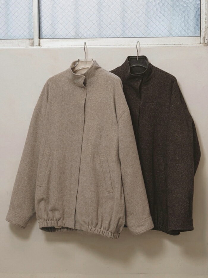 樂天商城 - 【先行予約】 TODAYFUL 正規商品 ジャケット トゥデイフル シルクネップ ツイード ブルゾン Silknep Tweed Blouson ダークブラウン/グレージュ D.BRN/G.BEG 2色展開 正規取り扱い店 2026秋冬新作