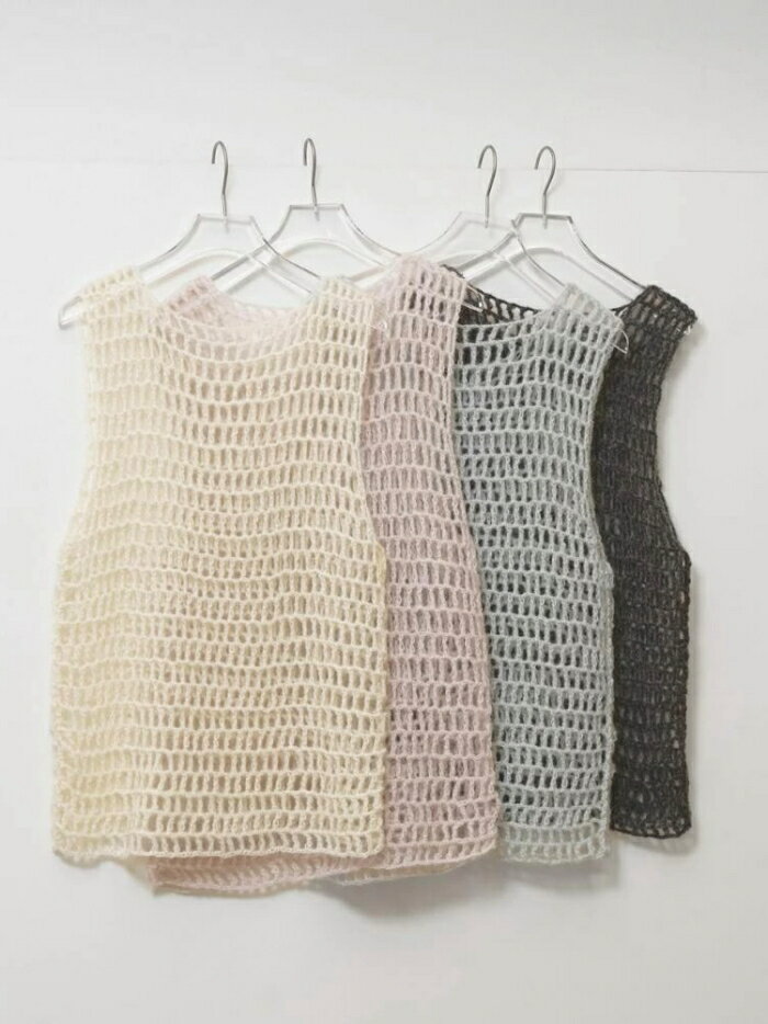 樂天商城 - 【先行予約】TODAYFUL トップス トゥデイフル モヘア メッシュ ベスト Mohair Mesh Vest アイボリー/チャコールグレー/B.ピンク/ミント IVR/C.GRY/B.PINK/MNT 4色展開 正規取り扱い店 2026秋冬新作