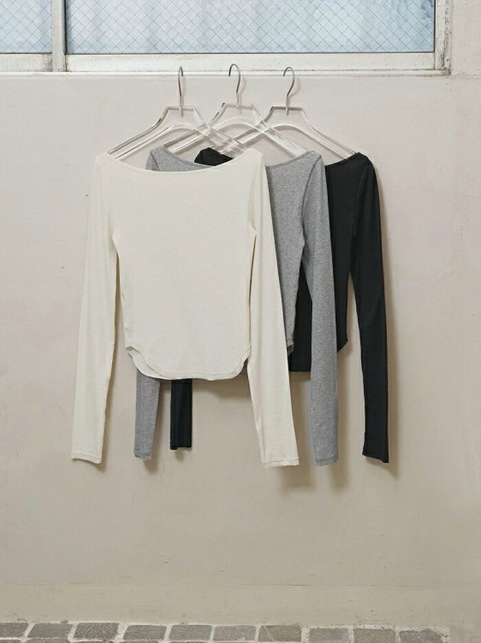 樂天商城 - 【先行予約】 TODAYFUL 正規商品 トップス トゥデイフル ソフト フライス トップス ロンT Soft Fraise Tops アイボリー/グレー/スミ Ivory/Gray/Sumi 3色展開 正規取り扱い店 2026秋冬新作