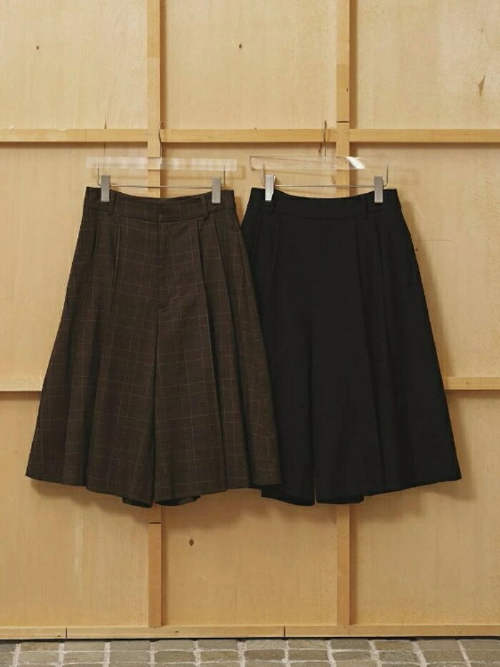 Rakuten - 【先行予約】 TODAYFUL 正規商品 ハーフ パンツ トゥデイフル プリーツ バミューダ パンツ Pleats Bermuda Pants ブラック/ミックス BLK/MIX 2色展開 正規取り扱い店 2026秋冬新作