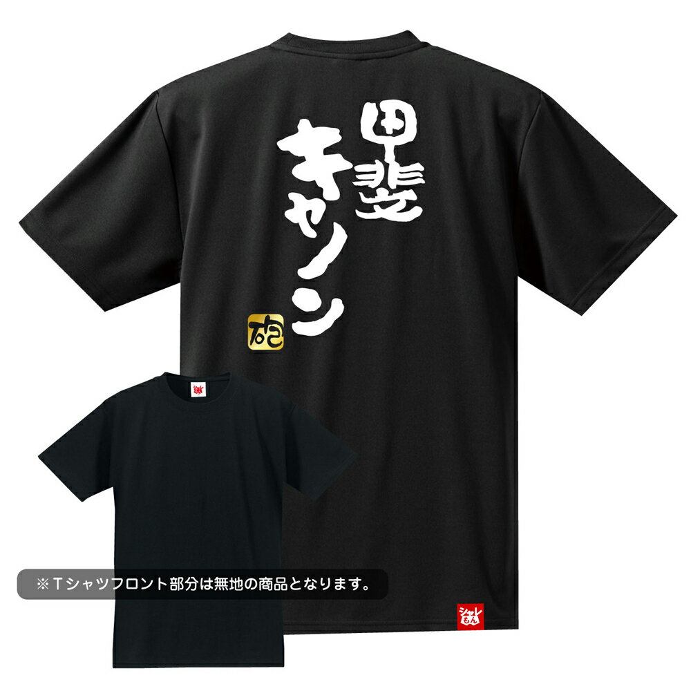 流行語 大賞 ノミネート パロディ おもしろ Tシャツ 2018【背面プリント】【選べる8色 Tシャツ 甲斐キャノン　砲】新語 メンズ 面白い　プレゼント 雑貨 グッズ しゃれもん