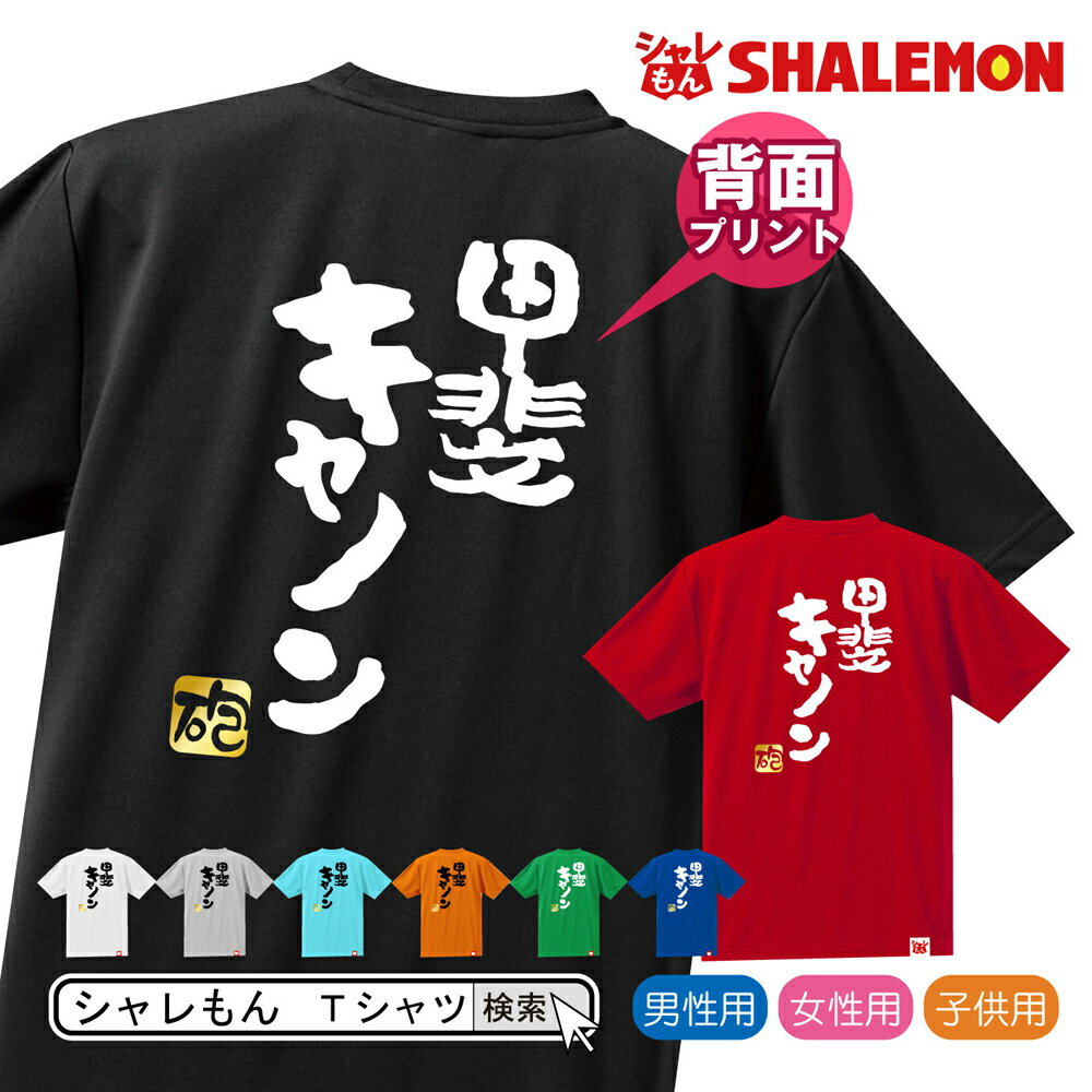 流行語 大賞 ノミネート パロディ おもしろ Tシャツ 2018【背面プリント】【選べる8色 Tシャツ 甲斐キャノン　砲】新語 メンズ 面白い　プレゼント 雑貨 グッズ しゃれもん