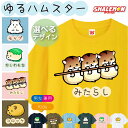 おもしろ Tシャツ キッズ かわいい メンズ ( ゆるハムスター ) ( 選べる デザイン × カラー ) ハムスター ハムケツ ハウス えさ トイレ床材 HA...