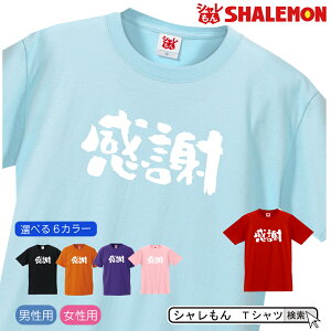 送別会 お祝い 記念 プレゼント 選べる6色 Tシャツ 【感謝】 面白い おもしろ グッズ 定年 退職 栄転 上司 恩師 お別れ会 忘年会 しゃれもん