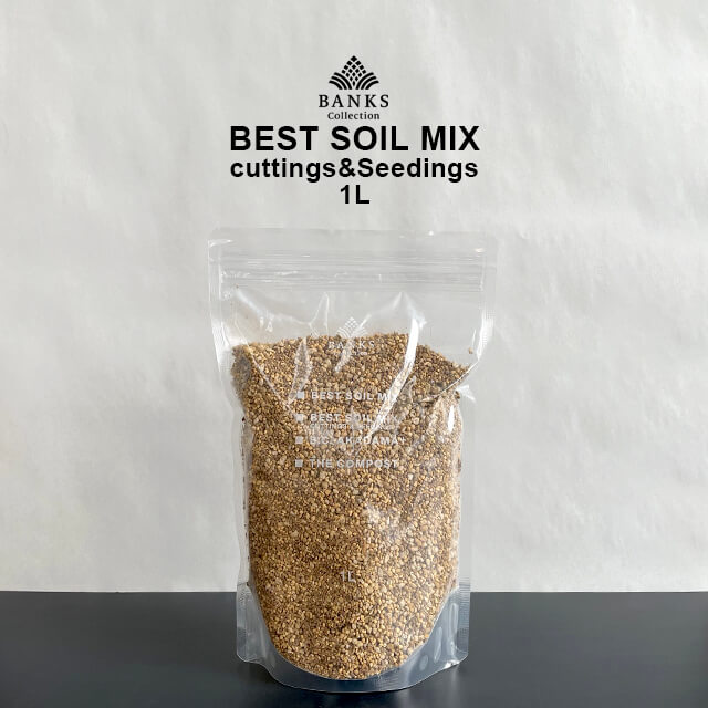 楽天SHALLOWbest soil mix 【細粒】1L 挿し木・播種 ベストソイルミックス 虫がわきにくい有機質を抑えた培養土 バンクスコレクション 1リットル 培養土 硬質赤玉 多肉 観葉植物 塊根 サボテン プレミアム用土 杉山拓巳 植え替え お試し 少量 小粒 B.C. 室内用 屋外用 清潔 無機質