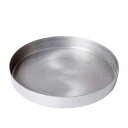 PLATE SAUCER【 23.5cm 】アルミソーサー 受け皿 鉢皿 さびにくい おしゃれ スタイリッシュ シルバー かっこいい シンプル 受皿 プレート 6号 7号 8号 大きい アルミ 錆びない 水受け 直角