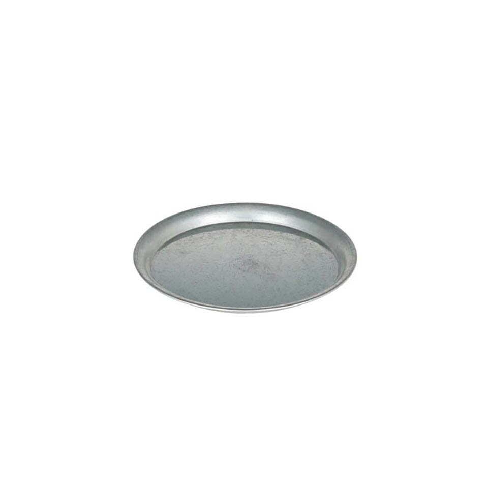 GALVANIZED ROUND TRAY【 S 】無骨なスチールトレー ダルトン 受皿 ソーサー シンプル 無骨 ガレージ インダストリアル ガーデニング インテリア おしゃれ かっこいい シルバー アルミ ガルバナイズド ラウンド トレイ 大きい お盆 丸型