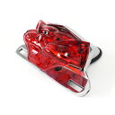 Wild Cat Tail Light【台座付き】キャットテールランプ 12V 汎用 ベース付き パンサー テールライト キャットフェイス 猫 赤 ビンテージレ...
