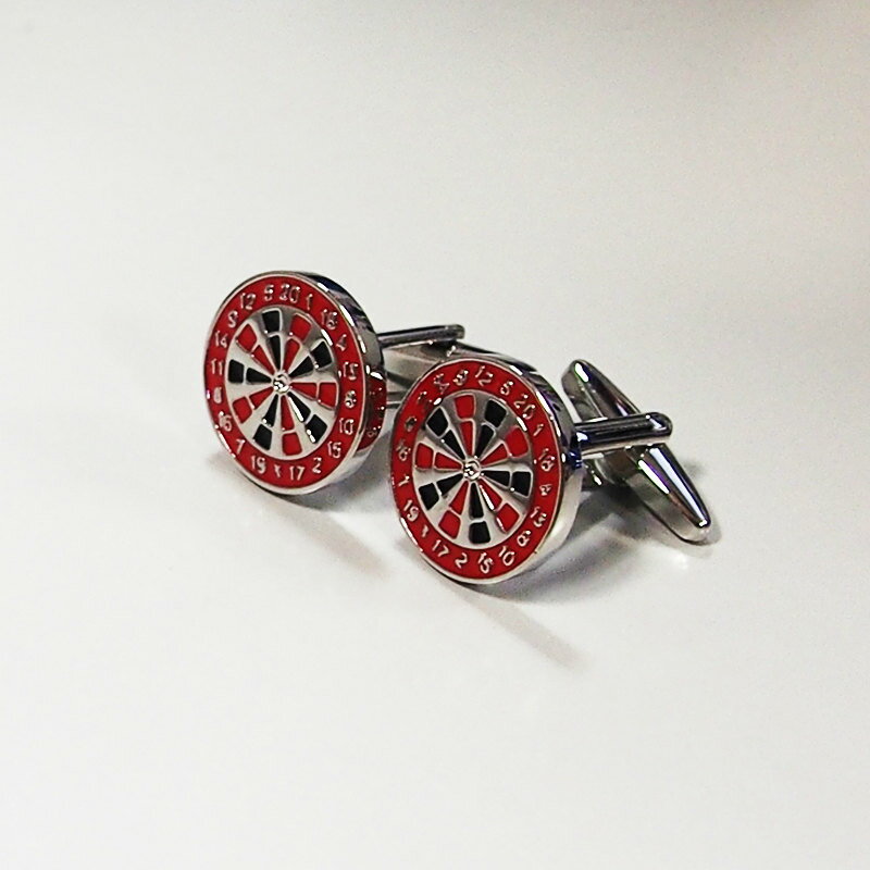 cuff27　カフス カフスボタン ダーツ 的 メンズ 結婚式 プレゼント モーニング シャツ パー ...