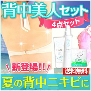 背中ニキビケア4点セットシアクルクリアスリーミスト200ml&ゲルクリーム2100g&背中ニキビ用石鹸シアクルソープ&背中泡美人送料無料背中ニキビ美白アクネ菌・背中にきび対策大人ニキビ【医薬部外品】【日本製】
