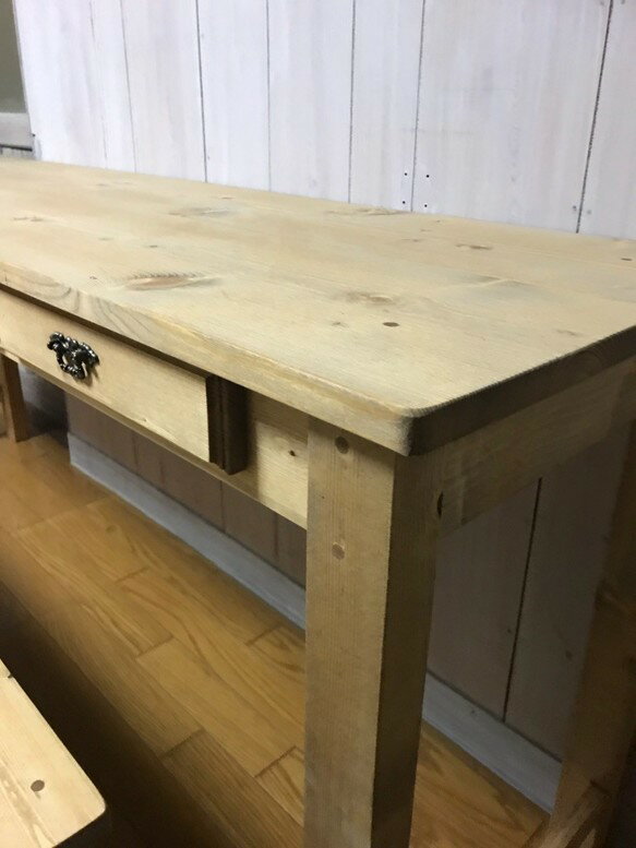 ミシンテーブル☆事務机【1700】引き出し4杯アンティック家具【受注制作】 [2]