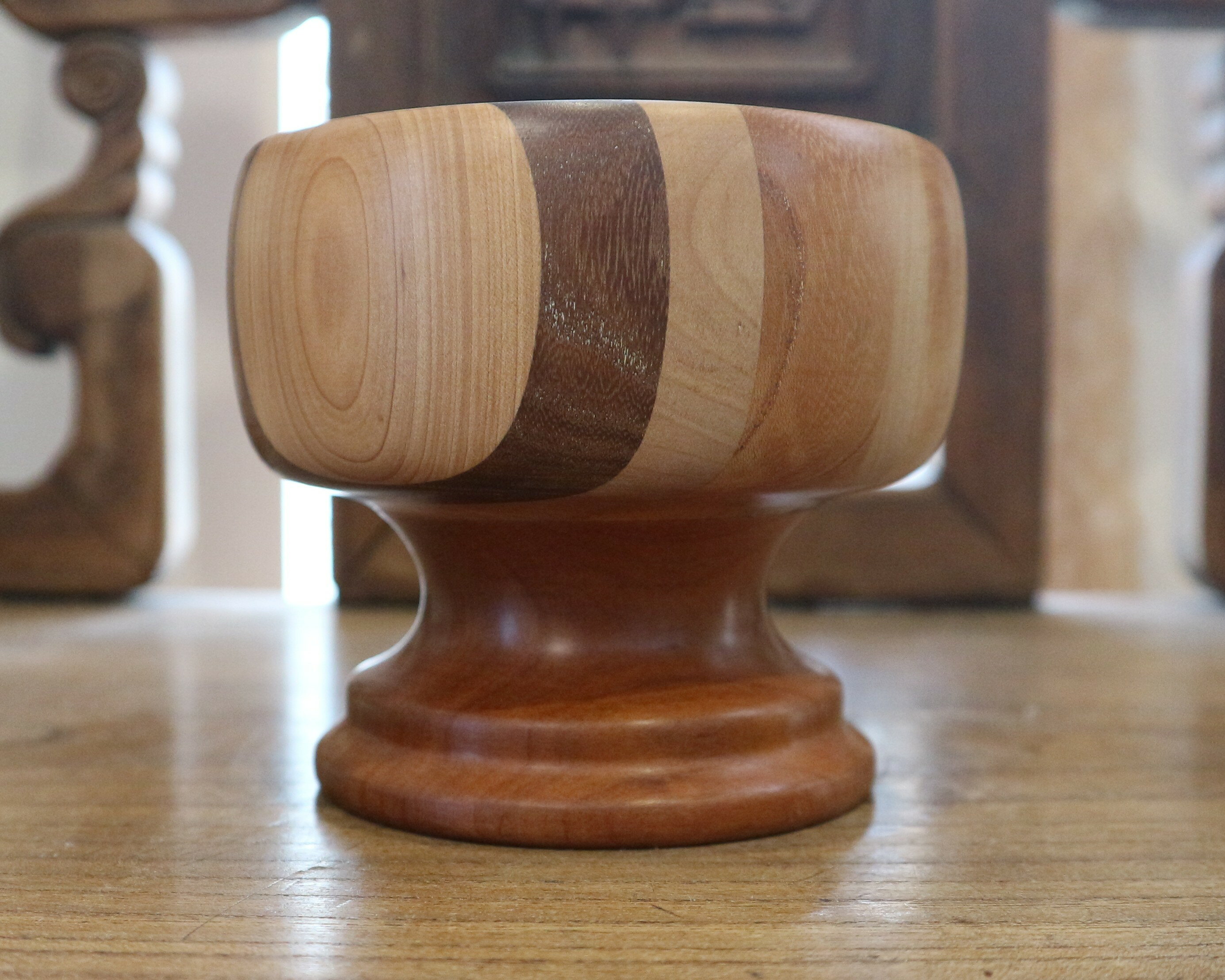 渡辺登作品　縦20cm横11,5cm(邑南町材木使用箱なし） 邑南町在住98歳木彫作家渡辺登作品　縦20cm横11,5cm(邑南町材木使用箱なし） 邑南町在住98歳木彫作家