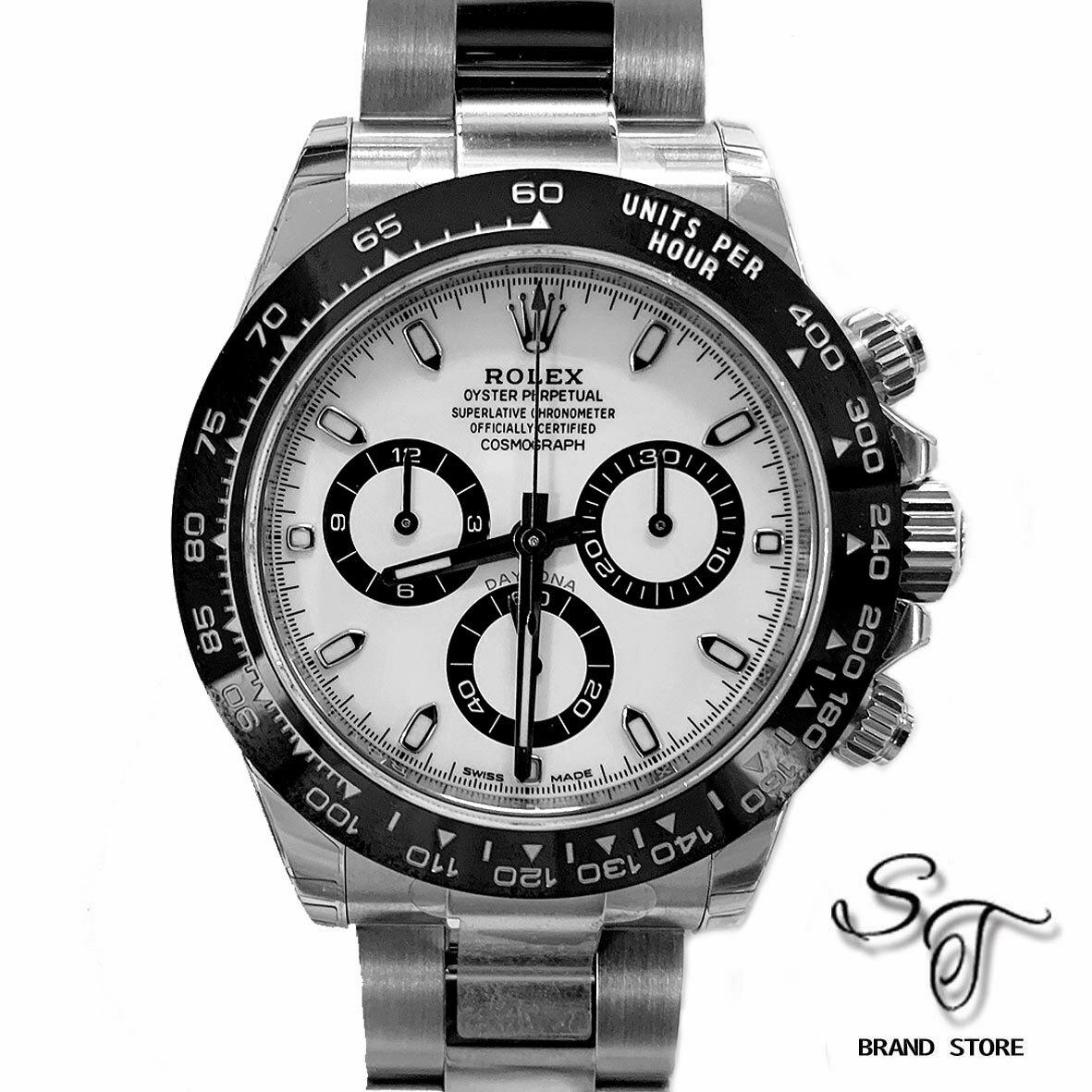 ■ロレックス■ROLEXコスモグラフ デイトナ/116500LNホワイト自動巻き/ステンレススチールメンズ時計/一部シールあり【新品未使用】