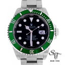 サブマリーナ ■ROLEX■ロレックス16610LV F番/ファット4/フラット4/自動巻サブマリーナ グリーンサブ 黒文字盤/SS/メンズ時計　【未使用新品】