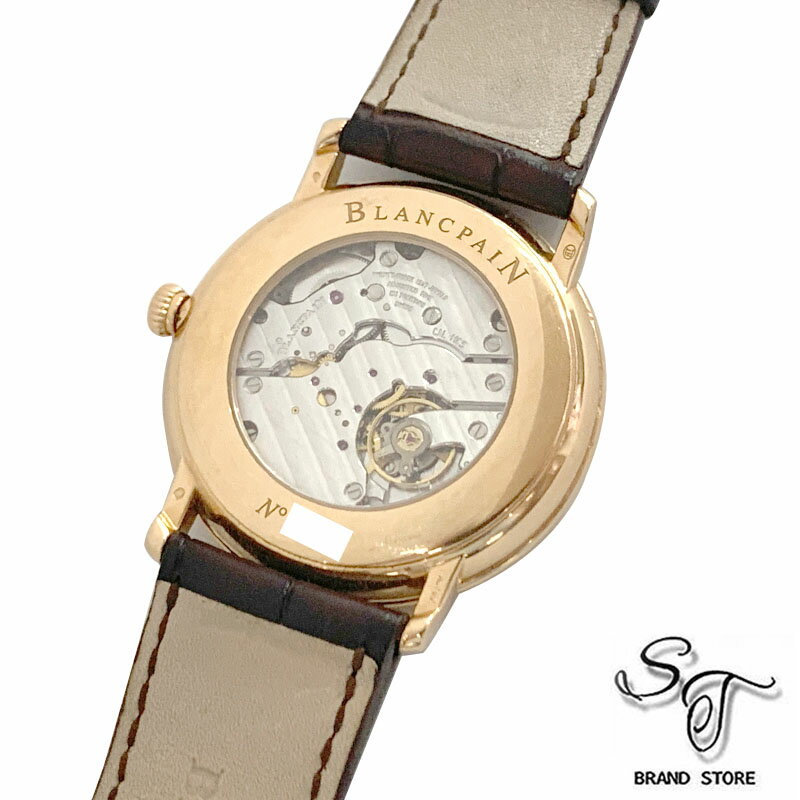 ■ブランパン■BLANCPAINブランパン ヴィルレウルトラスリムパワーリザーブ RG 6606-3642-55B PG手巻【中古A】